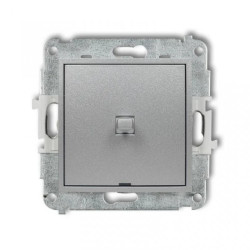 MINI Przycisk jednobiegunowy w stylu amerykańskim srebrny metalik 7MWPUS-4.1