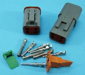 ZŁĄCZE DEUTSCH KPL.WT.+GN. 4-PIN