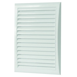 Kratka wentylacyjna z siatką 172x247mm biała MW127