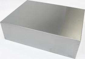 Aluminum enclosure, (L x W x H) 432 x 330 x 127 mm, natural, 1444-17135