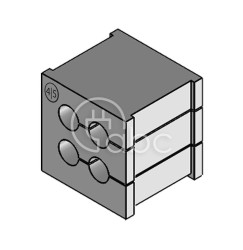 Moduł uszczelniający KT multi, mały, KT 4/5, z otworami 4x5-5 mm, 39908