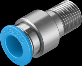 153015 Screw connection, straight, with internal hexagon, R1/8 &lt;&gt; dia.