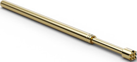 Standard test pin with probe, waffle, Ø 1.37 mm, travel  6.4 mm, pitch 2.54 mm, L 33.3 mm, F10006B150G200