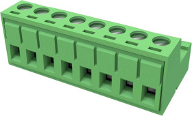 Degson Obudowa złącza pin męskiego na kabel Ilość pinów 7 Wymiary siatki: 5 mm 2EDGKR-5.0-07P-14-00A(H) 1 szt.