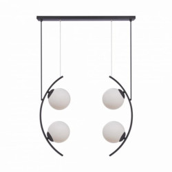 Lampa wisząca HELIX kolor czarny/białe szkło metal/szkło, 4xE14 IP20 5016 Zuma Line