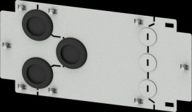 Cover, sheet steel, (W x H x D) 800 x 150 x 800 mm, 8PQ5000-3BA71