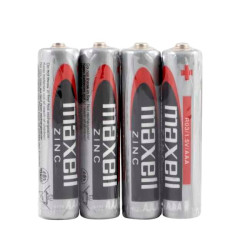 4 x bateria cynkowo-węglowa Maxell R03 / AAA (taca)