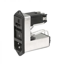 CD14.1101.151 Złącze zasilające z filtrem, przykręcany 1A