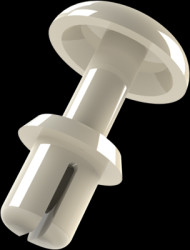 Expanding rivet, hole Ø 2.6 mm, L 3.2 mm, PA, for clamping range 1.0 - 2.0 mm, 072.21.229