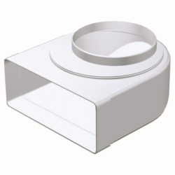 Kolano mimośrodowe kanału płaskei okrągłego 220x90 fi 150mm KP90-92