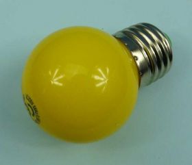 E-27 230V KULKA 0,5W 180° ŻÓŁ 30lm 45x69