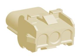 Obudowa złącza 3-pinowe -rzędowe raster: 6.35mm TE Connectivity Żeński Montaż na panelu Universal MATE-N-LOK Obudowy