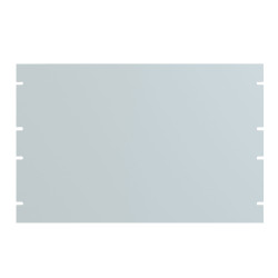 Hammond PBPA19012LG2 7U 19" Rack Aluminium Blank Panel Light Grey 483 x 3 x 311
