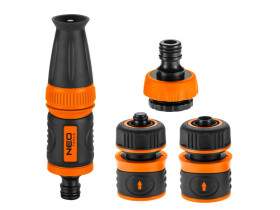 Zestaw 1/2" ze zraszaczem prostym złaczkami i przyłaczem do kranu 15-710 TOPEX