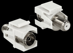 86334 Delock keystone module IEC socket &gt; F socket