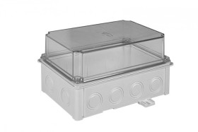 Obudowa hermetyczna 118x108x188 mm, bezhalogenowa, samogasnąca, odporna na UV, IP67, UL94 V2, SOH 110x180 szara 36432202