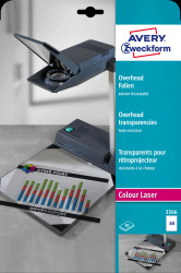 3566 Overhead transparency, A4, for laser printers, 20 sheets, 0.13 m