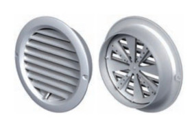 Kratka wentylacyjna okrĄga regulowana z konierzem fi 125mm MW125KOR