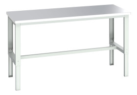 Stół warsztatowy szer. 900mm maks. obciążenie: 350kg Podstawowy stoł Blacha stalowa dł. 1500mm wys. 740 → 1140mm