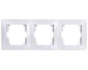 CARLA Ramka potrójna biała 1773-00