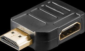 65750 Adapter, HDMI male to female, 8K 60 Hz, 270° horizontal