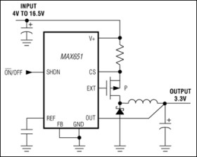5V/3.3V/3V or Adjustable, High-Efficiency, Low-I, Step-Down DC-DC Controllers