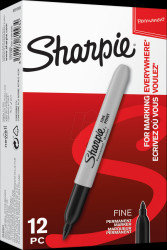 S0810930 Permanent marker, F, pack of 12