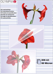 9174 Laminating films, DIN A3, 80 mic, pack of 50