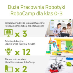 Zestaw Pracownia Lego Education - duża pracownia robotyki dla klas 0-3 z LEGO SPIKE Essential