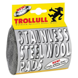 Trollull TRL725702 Stainless Steel Wool Pads (Pack 2)