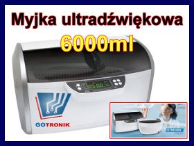 Myjka ultradźwiękowa CD-4860 6000ml + płyn 500ml