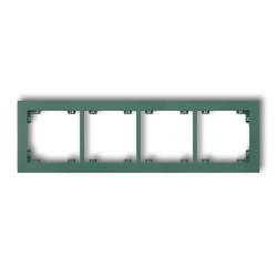 DECO Ramka poczwórna DECO Pastel Matt szmaragdowy 51DR-4