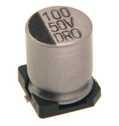 100uF/50V/105C SMD 8x10,2mm (OPAK. 10 SZT.) KONDENSATOR ELEKTROLITYCZNY