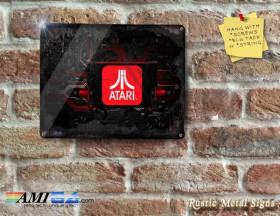 Atari Logo Embedding in Hitech Circuit Board - Metal Sign