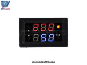 Sterownik PWM 4V-30V 1Hz-160kHz dwukanałowy z LED