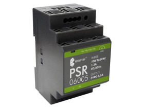 Zasilacz impulsowy PSR 06005 230/ 05VDC 6,5A na szynę DIN, Uzas: 85-264VACVAC, Ta70, 17000-1560