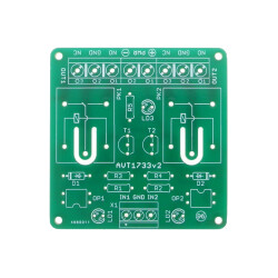 Moduł przekaźnikowy 2-kanałowy 12 V z optoizolacją - PCB do projektu AVT 1733