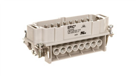 Wkład Złącza 16P+Pe Męski 16A 500V Epic H-Be 16 Ss 17-32 10202000