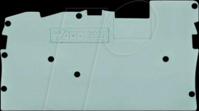 2022-1391 End and intermediate plate, 1 mm thick, grey