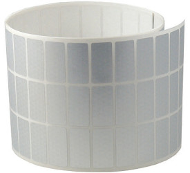 Tablica identyfikacyjna pojazdu, Srebrny, PET 1203, Identyfikacja pojazdu, wys.: 12,7 mm, szer.: 25.4mm