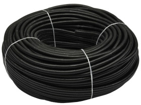 Rura karbowana motoryzacyjna rozcięta RKLGF/PE fi: 22/18 czarna /50m/