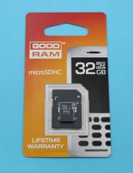 KARTA 32GB micro CLASS4+ADAPTER GOODRAM