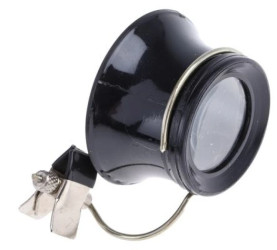 Szkło powiększające, typ: Lupa jubilerska z podwójnymi soczewkami, powiększenie: 10X, śr.: 22mm