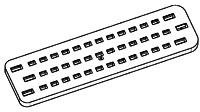 Seal, for faston plug housing, 963225-1