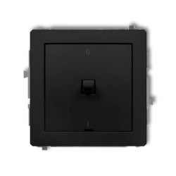 DECO Łącznik dwubiegunowego w stylu amerykańskim czarny mat 12DWPUS-9