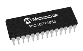 Mikrokontroler Microchip PIC16LF SPDIP 28-pinowy Otwór przezierny PIC 14 kB 8bit 32MHz RAM:1,024 kB Flash 2,3 →