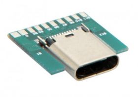 GNIAZDO USB C Z PLYTKA DO LUT