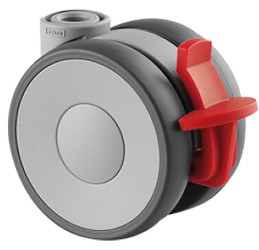 Koło samonastawne średnica kabla 66mm Pojedyncza śruba Tente 180kg wysokość całkowita 68mm