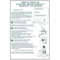 Scan 4240 How To Treat An Electric Shock Casualty - PVC 400 x 600mm