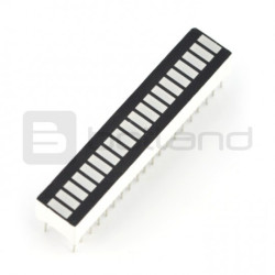 Wyświetlacz LED linijka LN-BP020HR - 20-segmentowy - czerwony